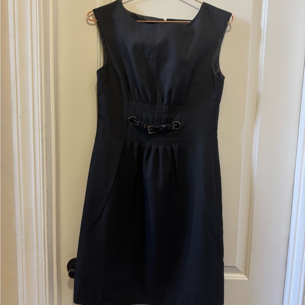 Ann Taylor Black Sleeveless Sheath Mini Dress
